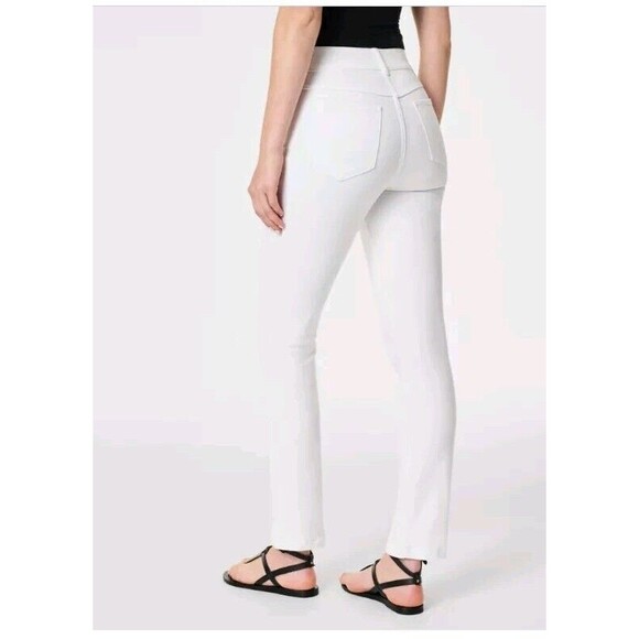 Spanx Jeans EveryWear Straight Leg High Rise Pull On White Size Large 20354R - Picture 2 of 8
